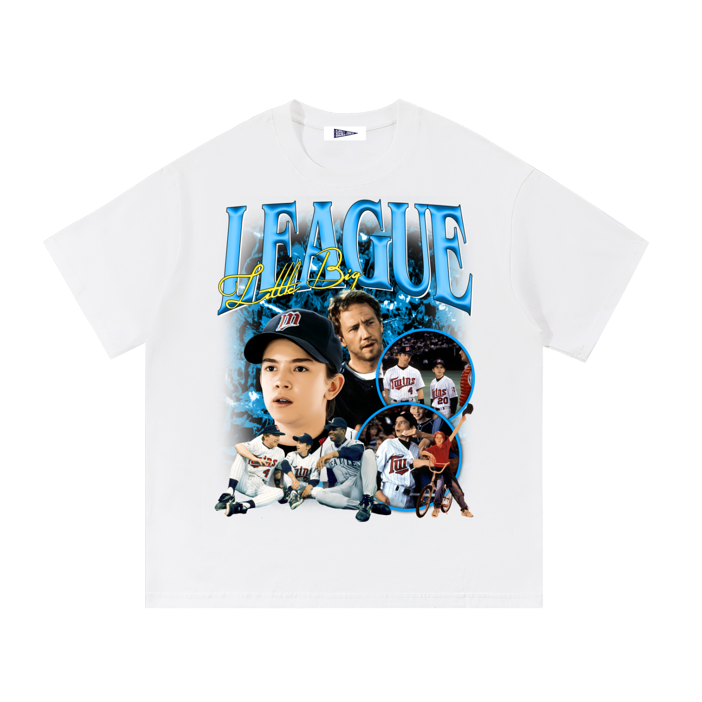 Little Big League White Tee