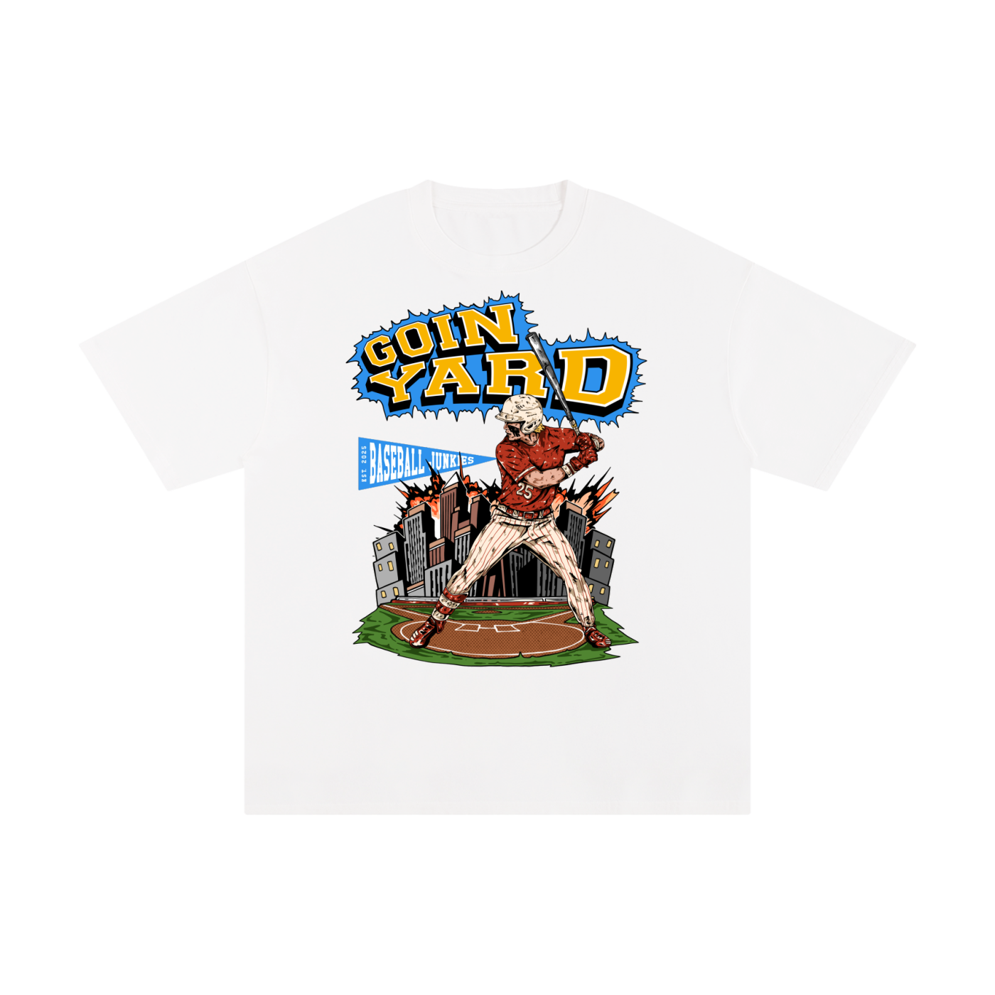 Goin Yard White Tee