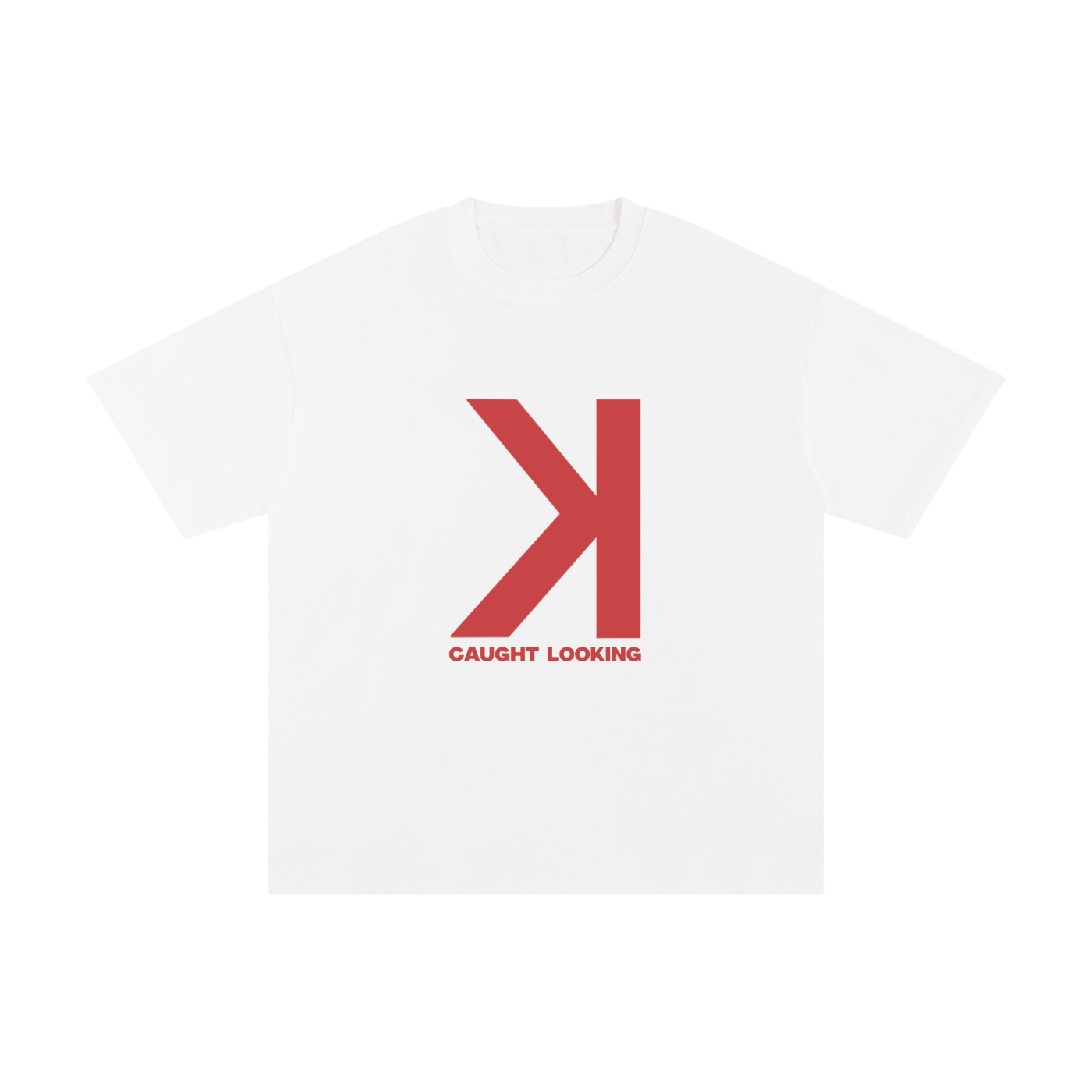 Caught Looking White Tee