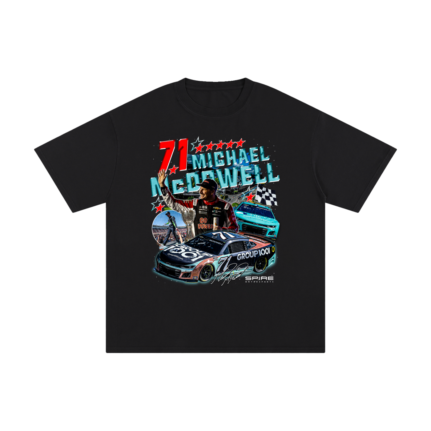 Michael McDowell black tee