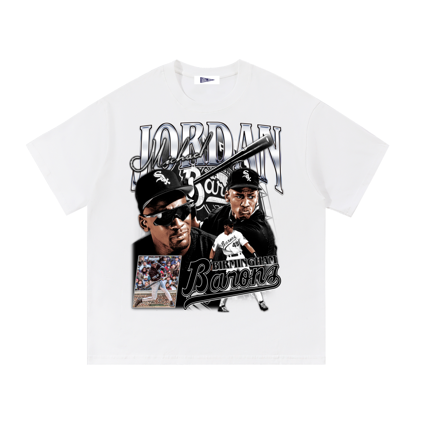 MJ White tee