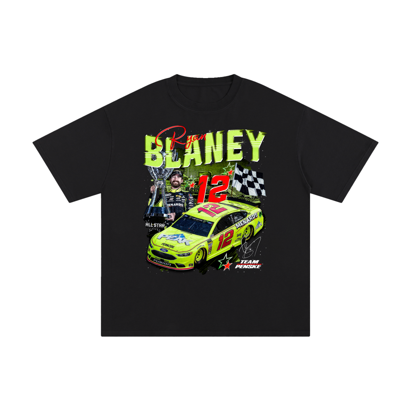 Ryan Blaney black tee