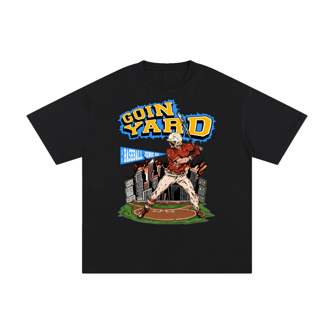Goin Yard Black tee