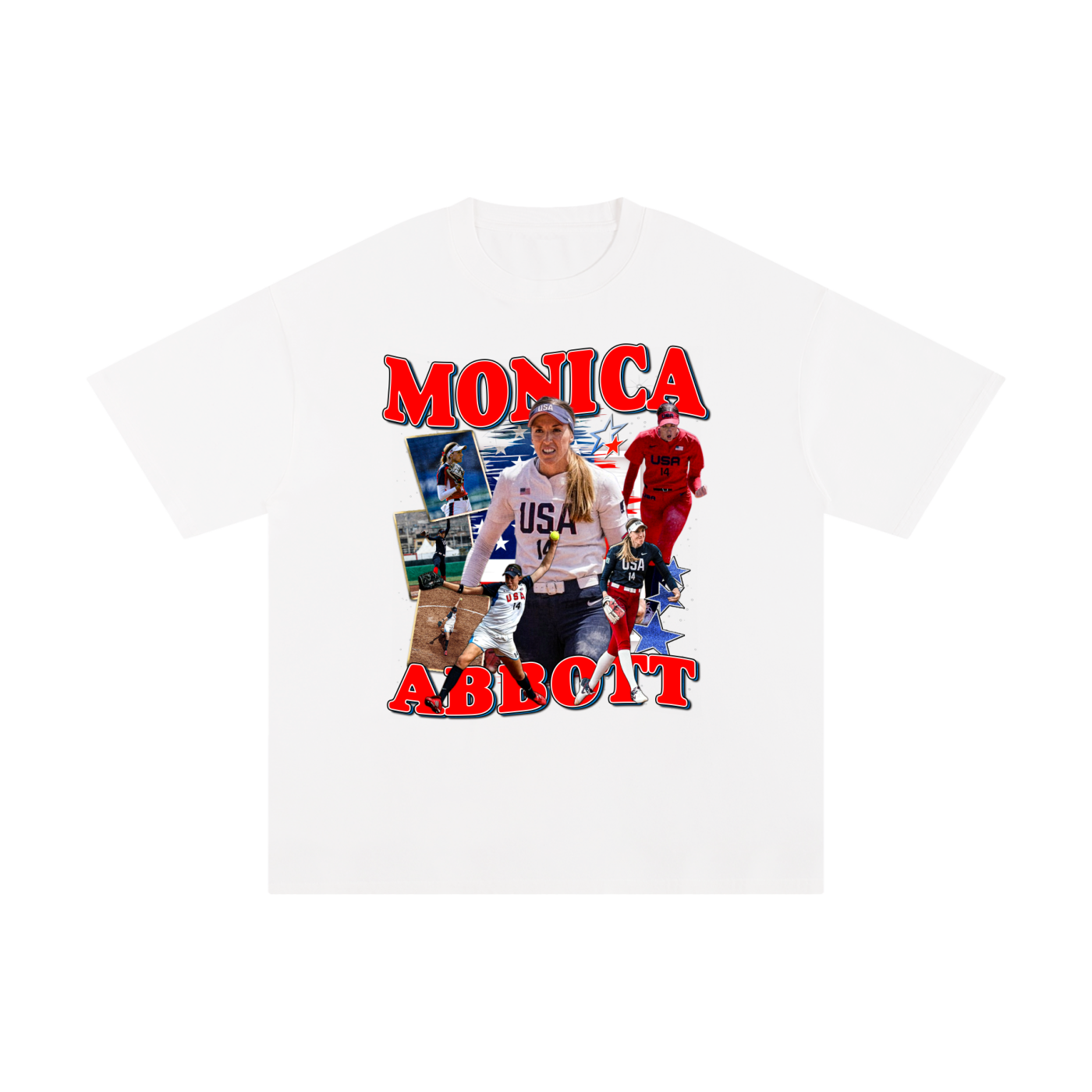 Monica Abbott White Tee
