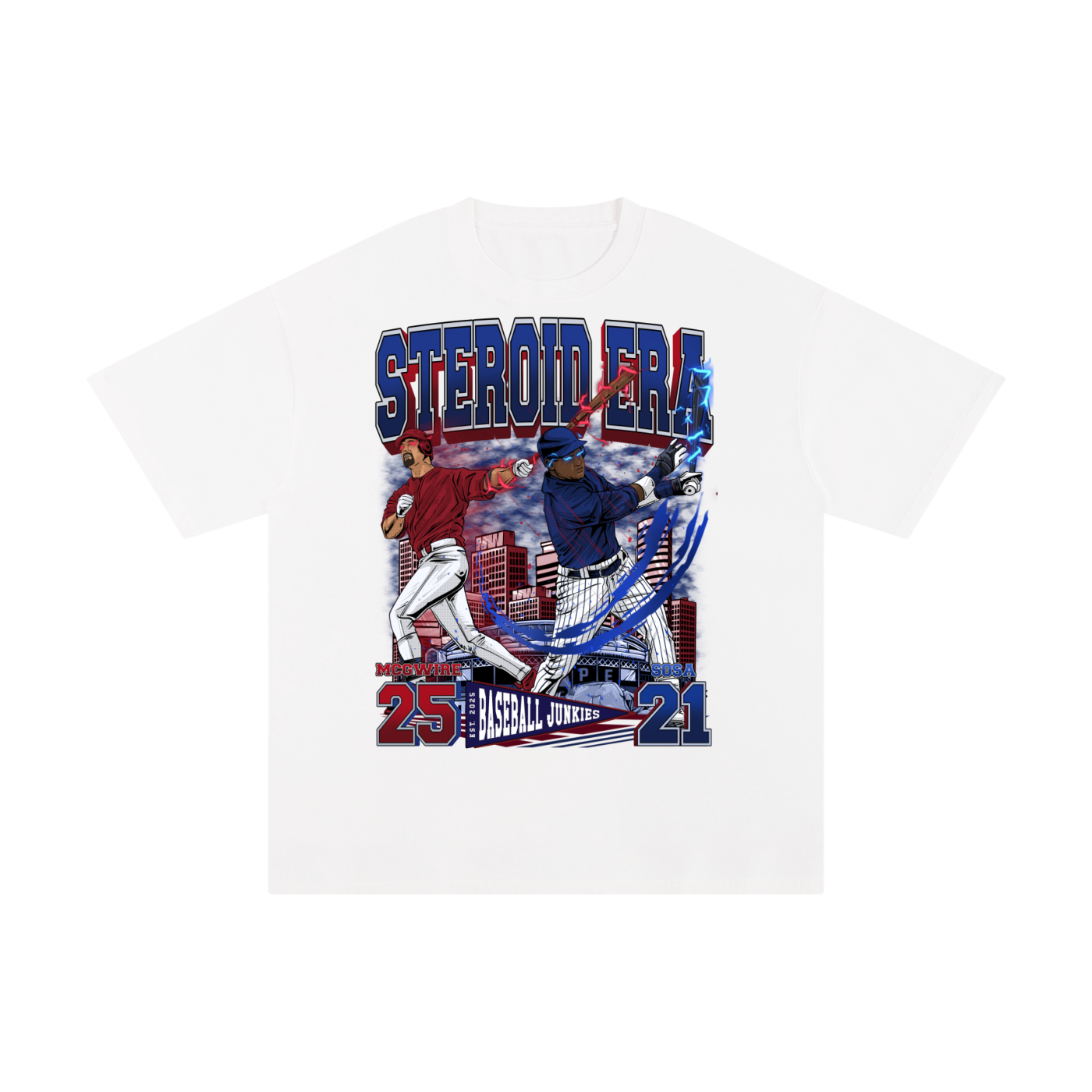 Steroid Era White Tee