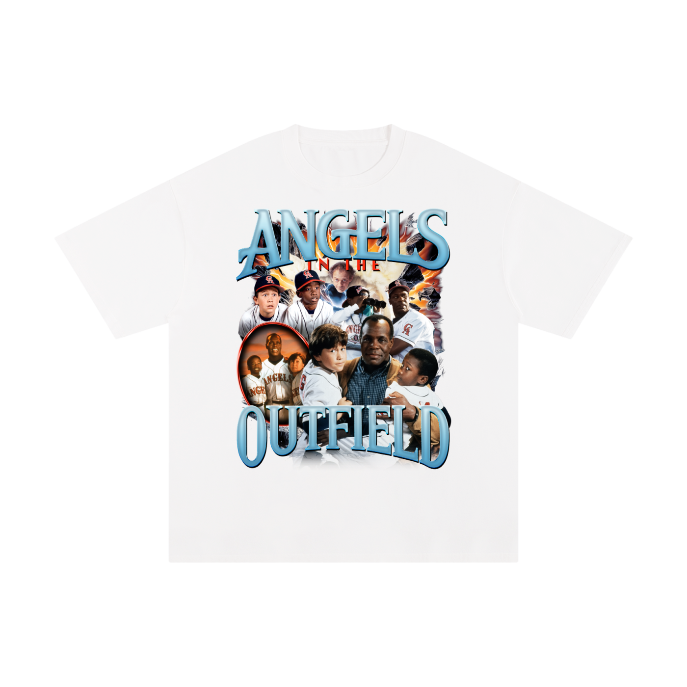 Angels in the Outfield White Tee