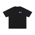 Baseball Junkies Blue Pennant Black Tee