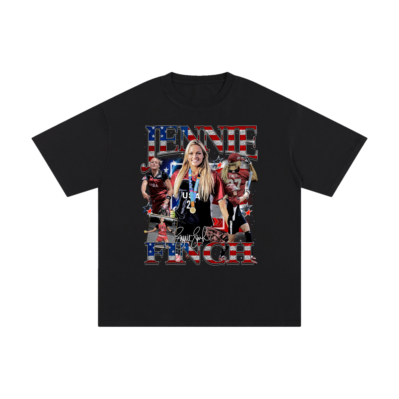 Jennie Finch Black Tee
