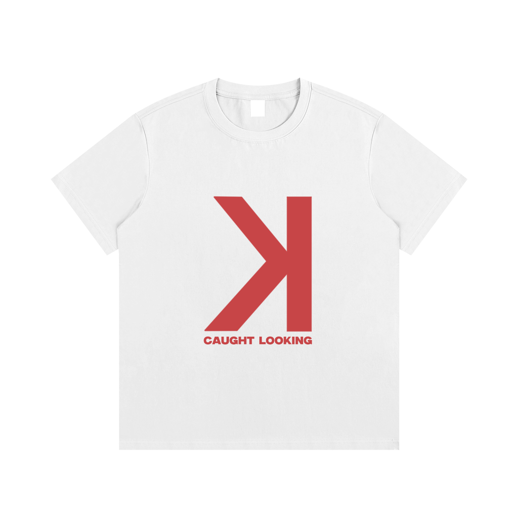 Caught Looking White Tee