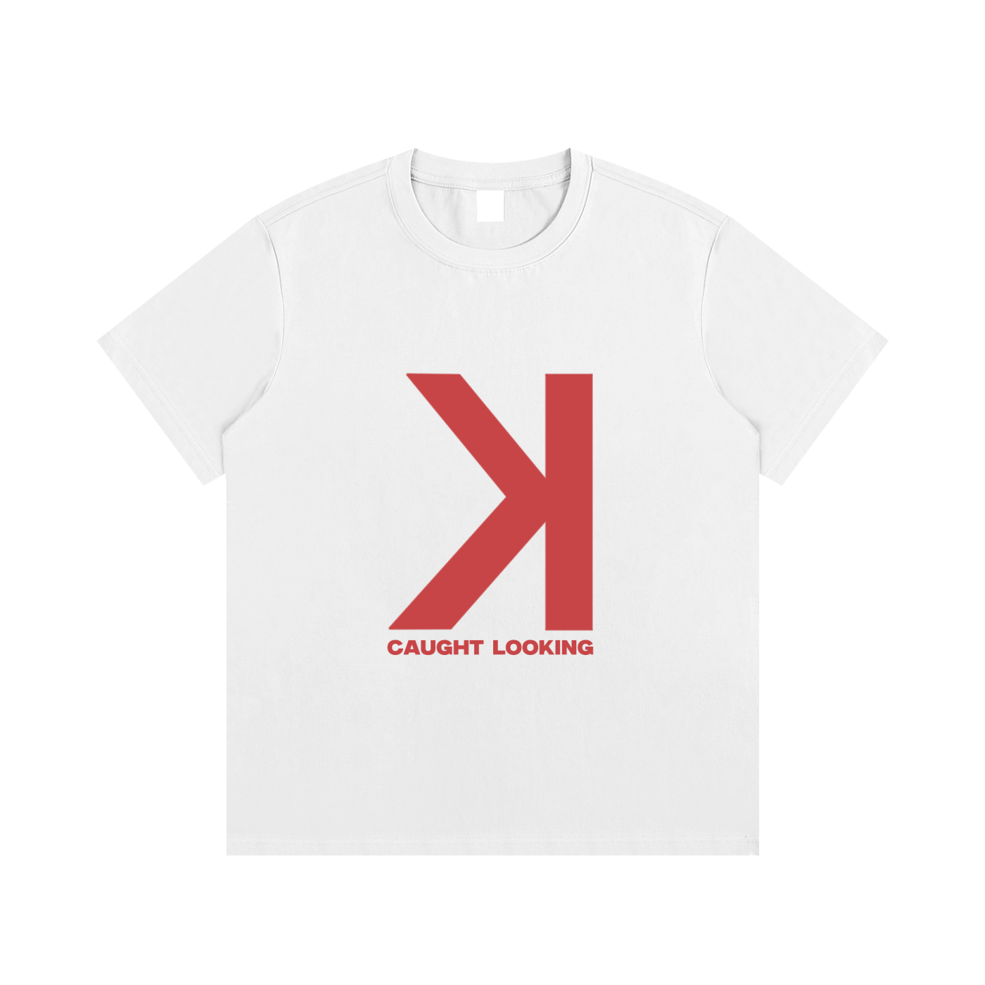 Caught Looking White Tee