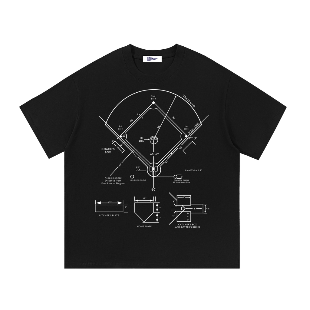 Field Diagram Black tee