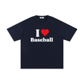 I Love Baseball Navy Tee