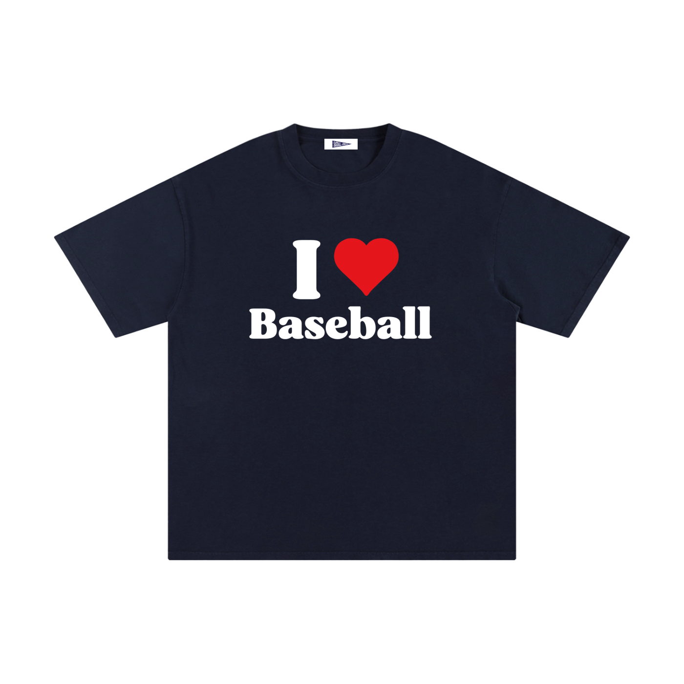 I Love Baseball Navy Tee
