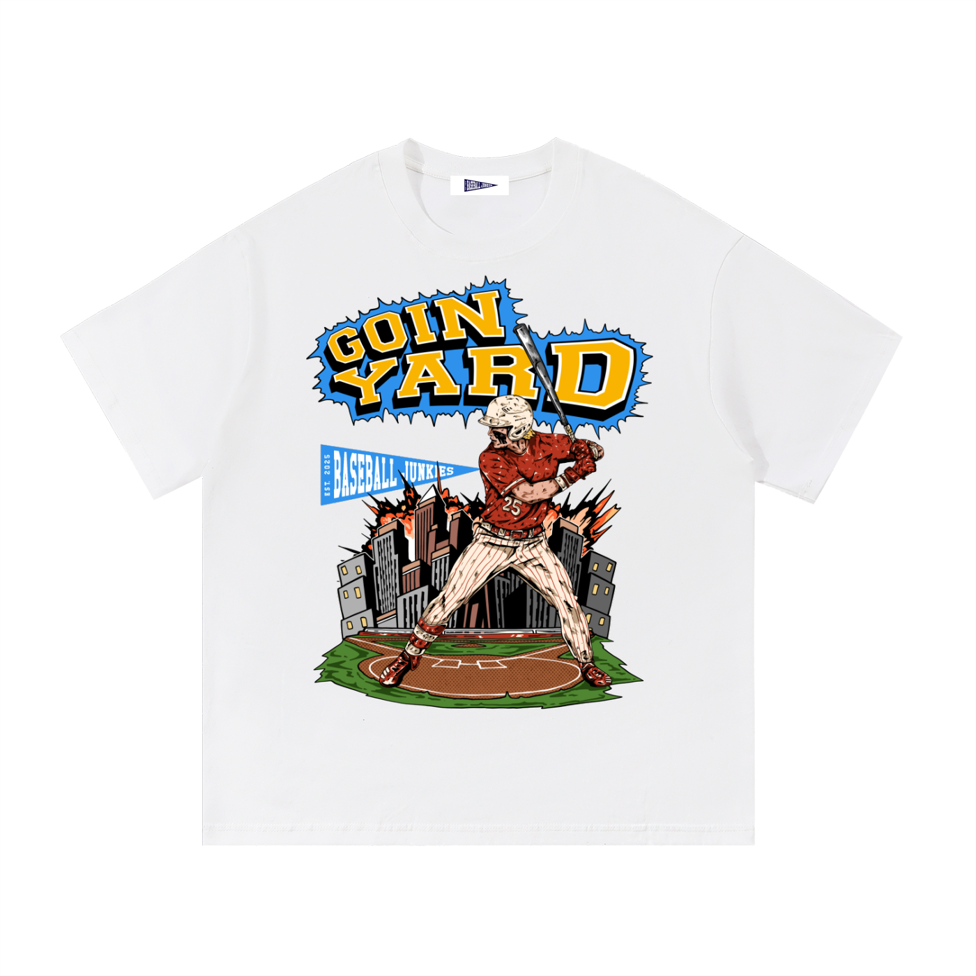 Goin Yard White Tee