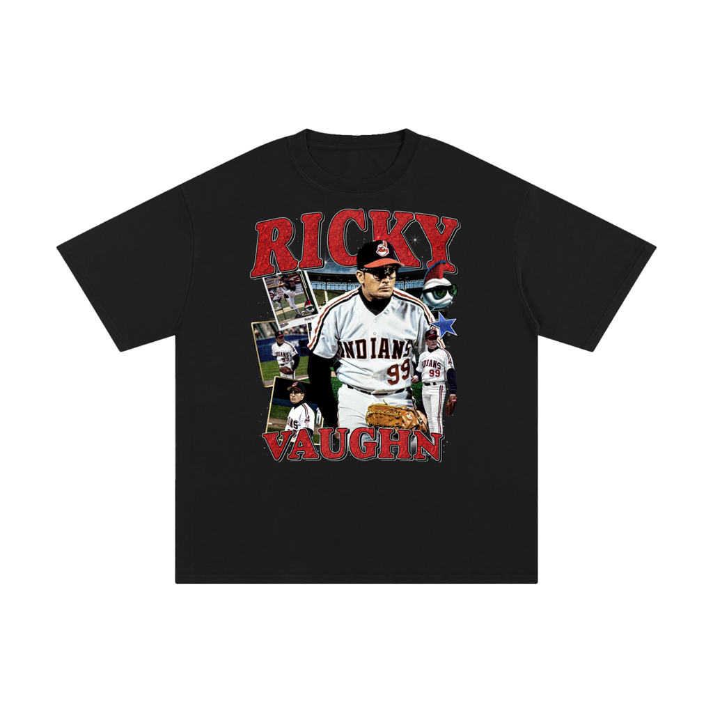 Rick Vaughn Wild Thing Black T Shirt