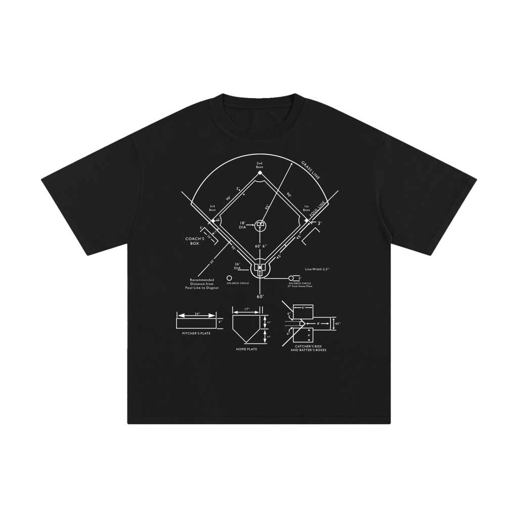 Field Diagram Black Tee
