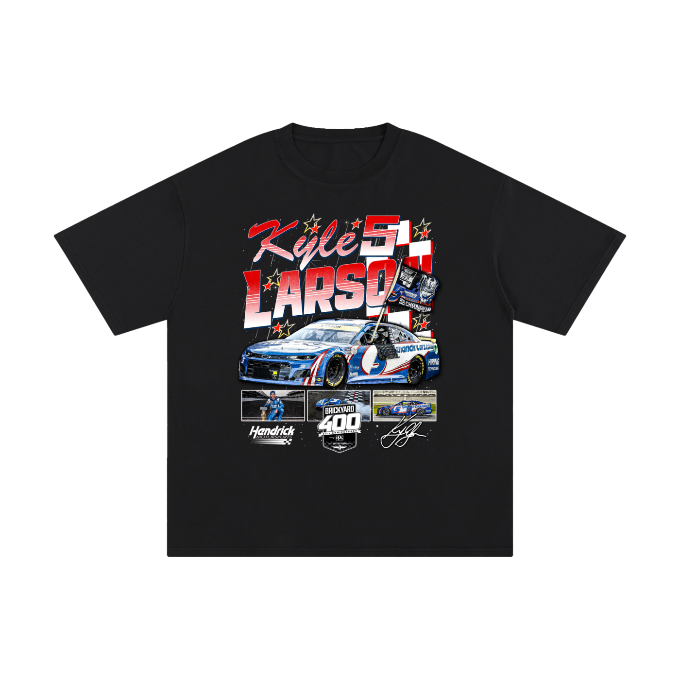Kyle Larson black tee