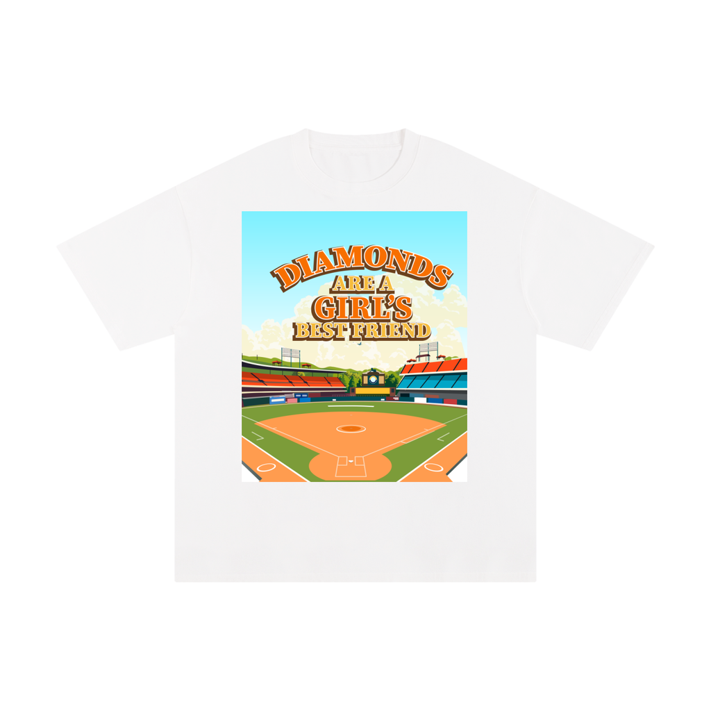 Diamonds are a Girl's Best Friend White Tee