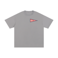 Baseball Junkies Red Pennant Gray Tee
