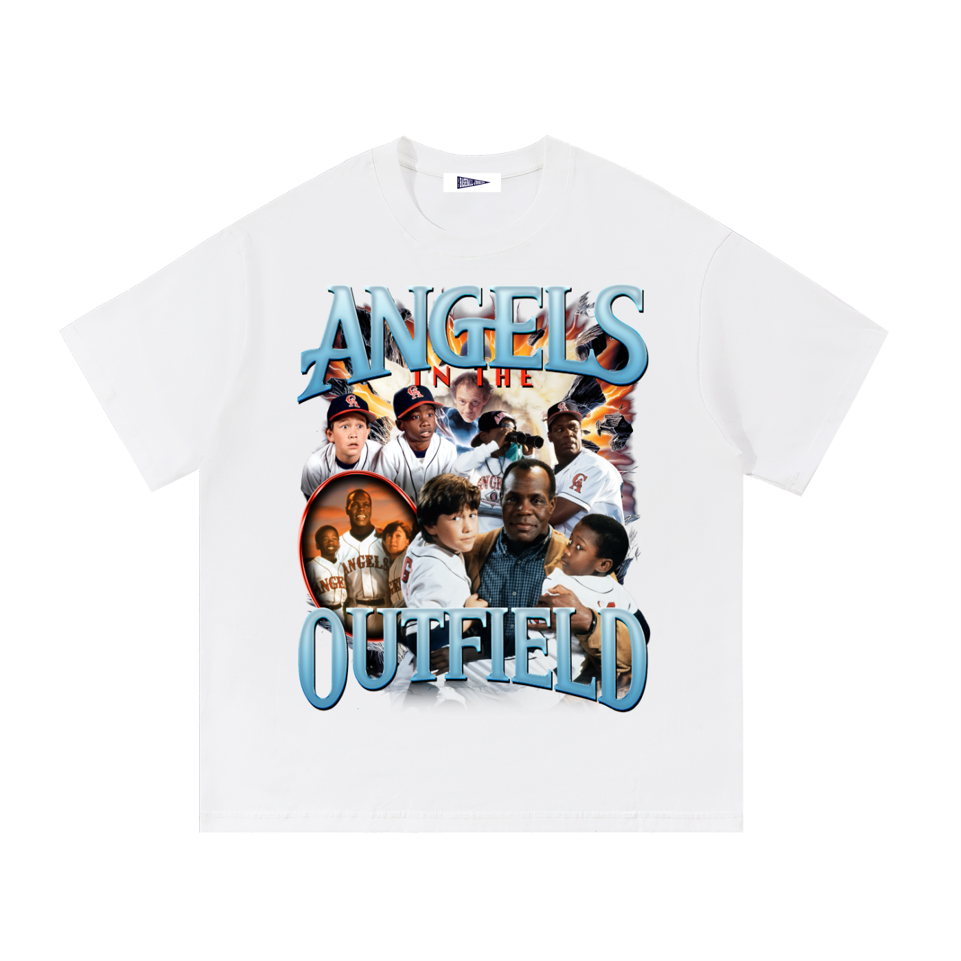 Angels In The Outfield White Tee
