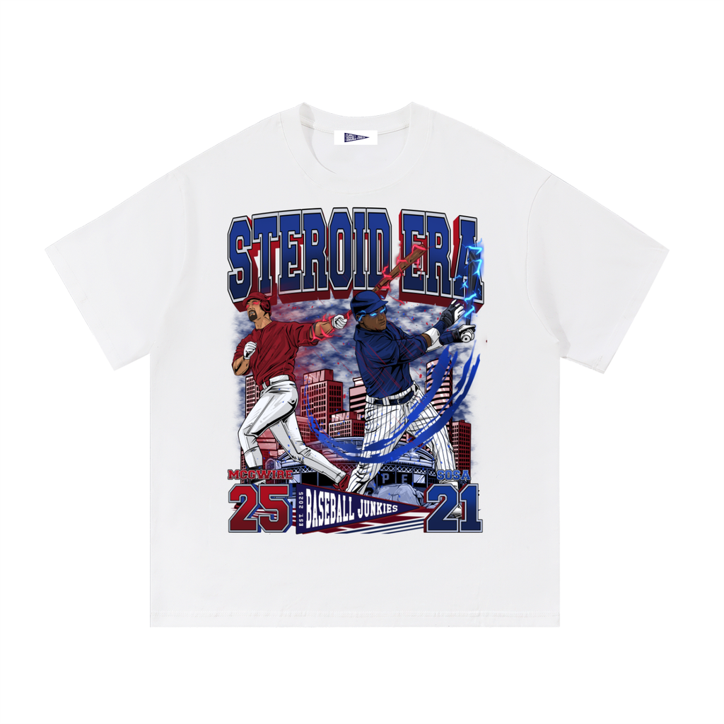 Steroid Era White Tee