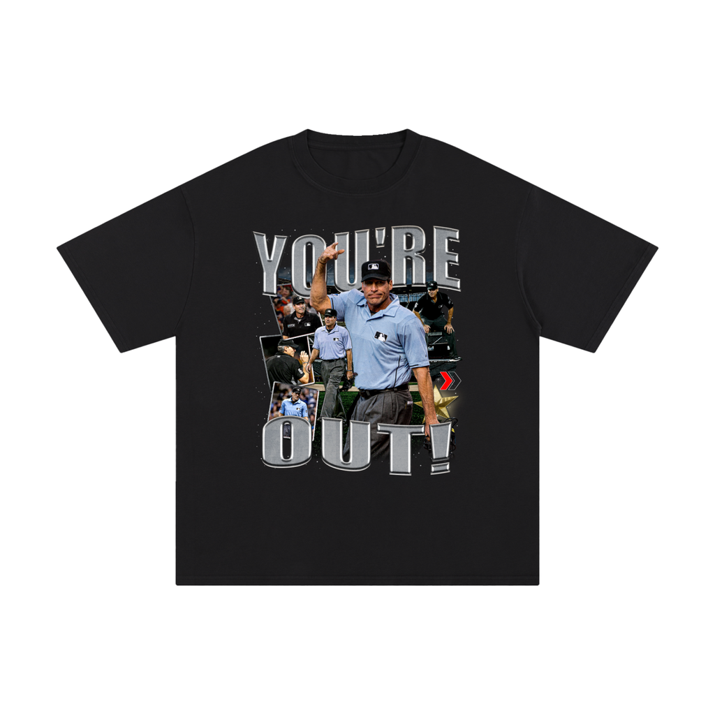 You're Out Black Tee
