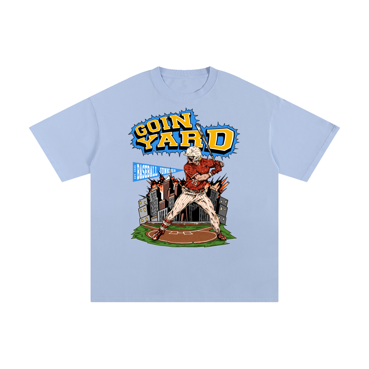 Goin Yard Light Blue Tee