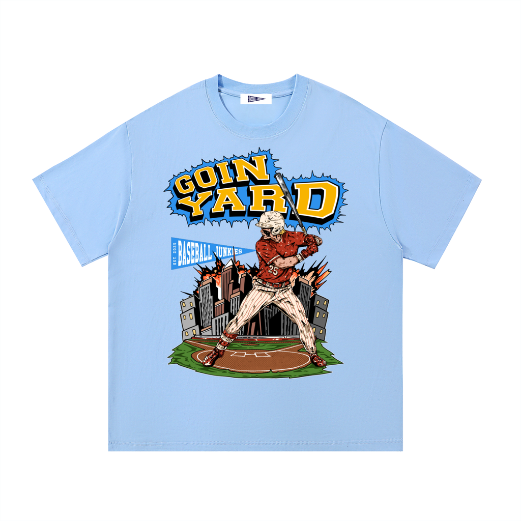Goin Yard Powder Blue Tee