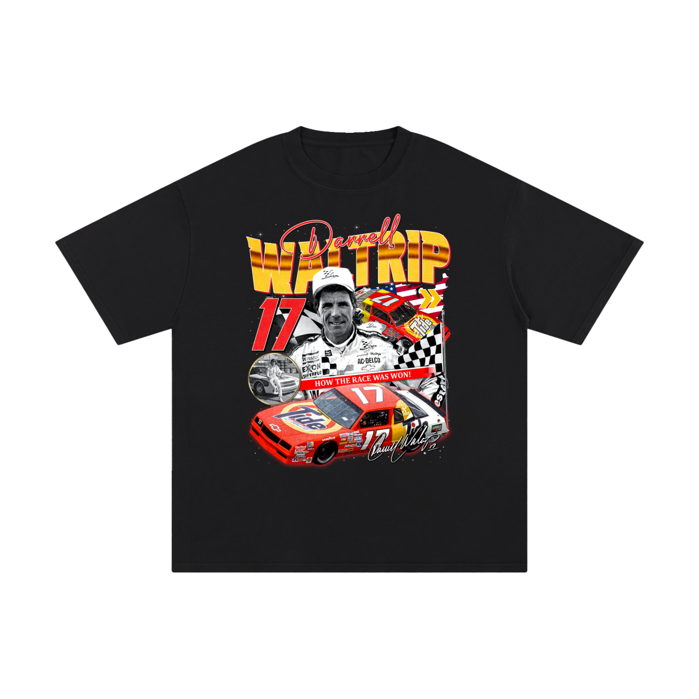 Darrell Waltrip black tee