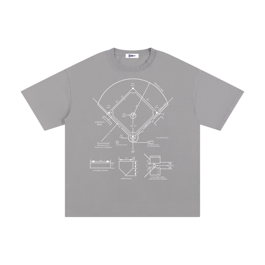 Field Diagram Gray Tee