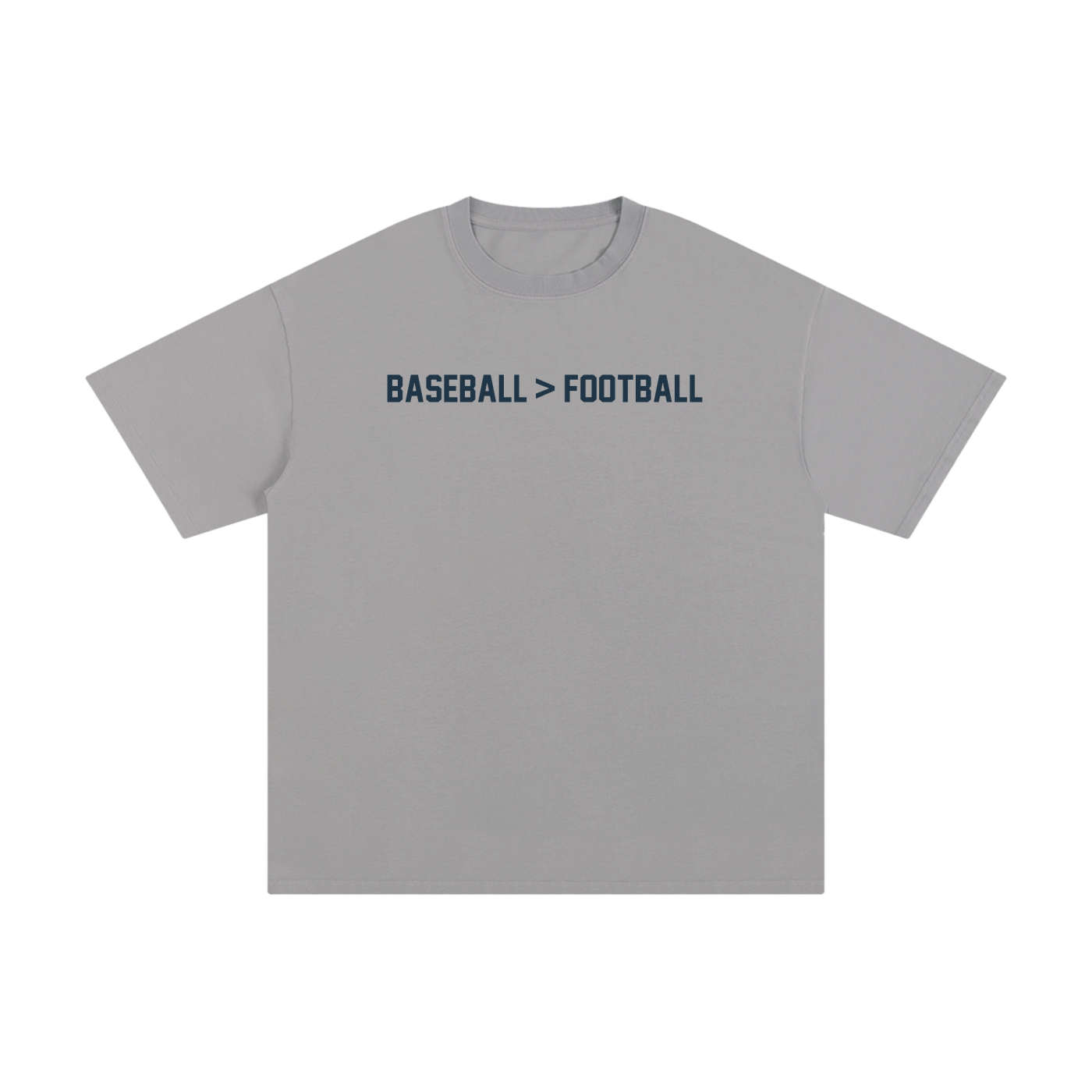 Baseball>Football Tee