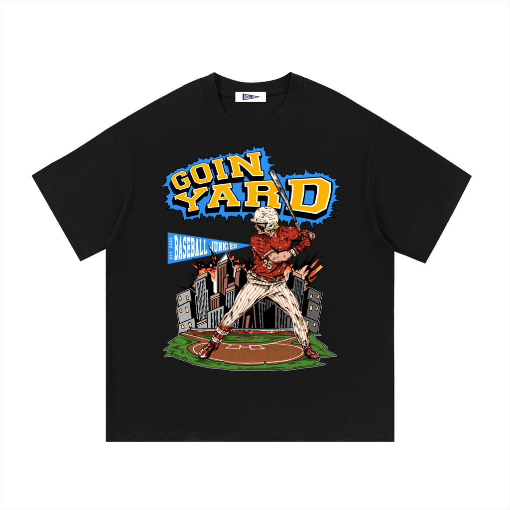 Goin Yard Black Tee