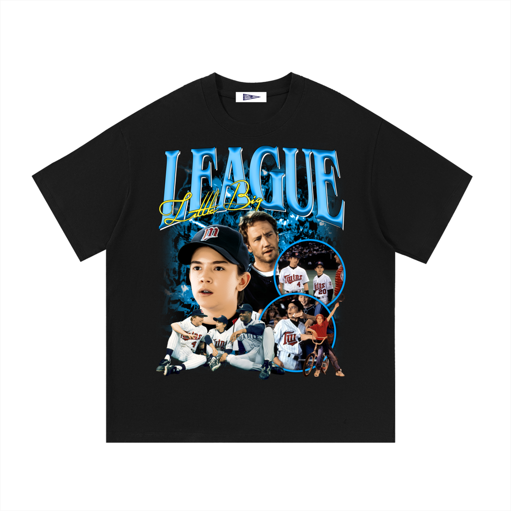 Little Big League Black Tee